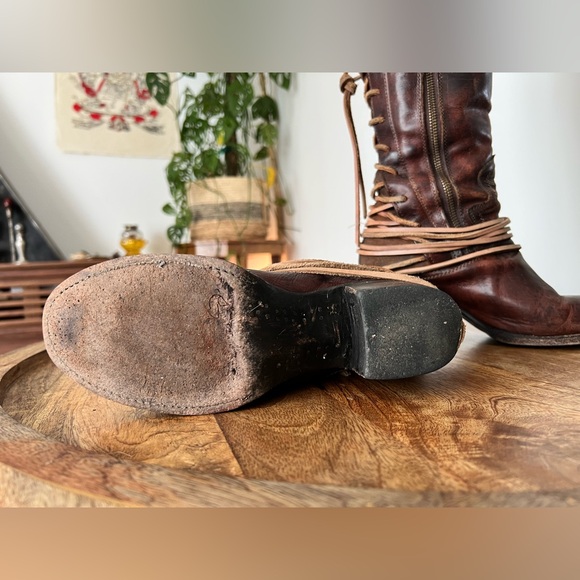 Freebird Dark Brown Over the Knee Boots - Picture 8 of 10